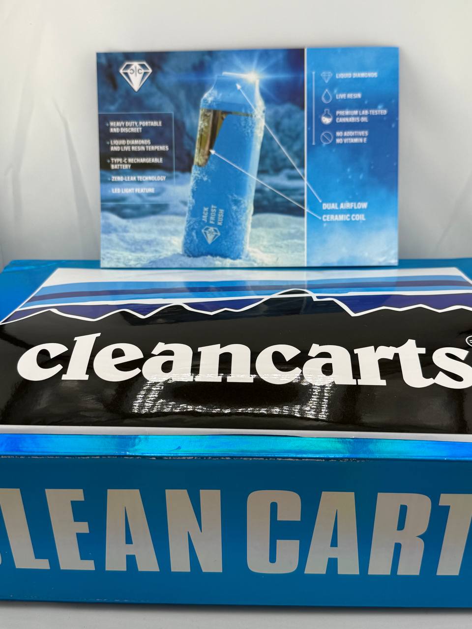 •$1099 #D80B – Clean Carts (1box -100/P)2g (BLUE) - Image 2