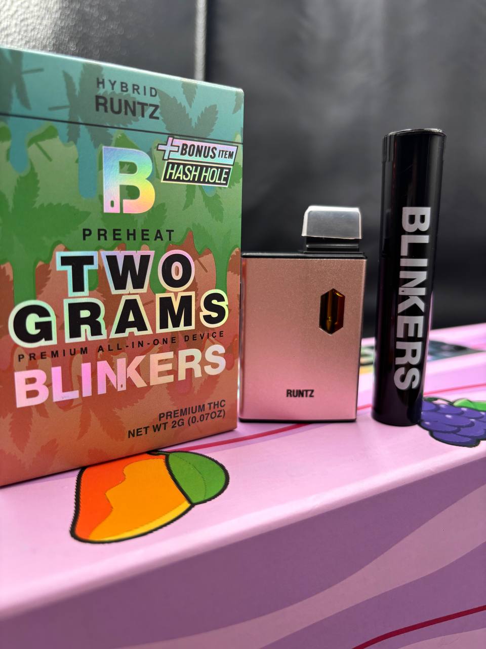 •$675 #DB15 - Blinkers: disposable with 1 preroll (1box -50/P/2g & 50pc preroll)