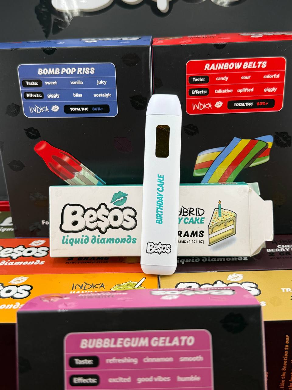 •$570 #D51C - Besos (1box-50/p) (RED)